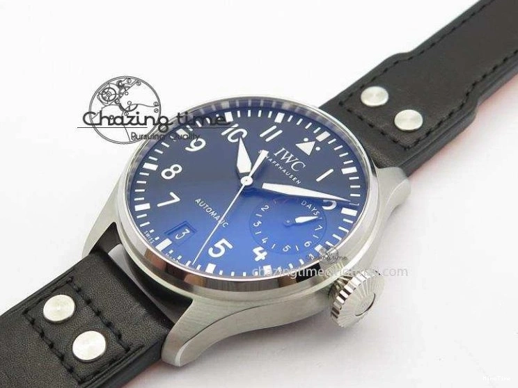 MIROTIME 0514 GoodFit Big Pilot Real PR IW500912 ZF Best Edition Black Dial On Black Leather Strap A 7287